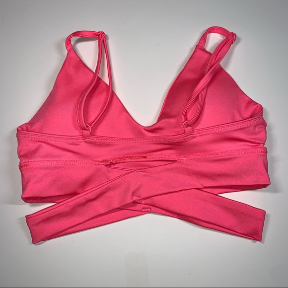 Sommer Ray XS neon pink crossover sports bra - Picture 9 of 12